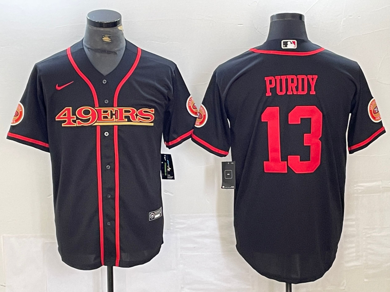 Men's San Francisco 49ers Brock Purdy Black Joint Edition Player Jersey