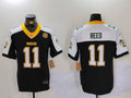 Men's Green Bay Packers Jayden Reed Black Game Jersey