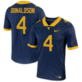 Men's West Virginia Mountaineers CJ Donaldson Navy Player Game Jersey