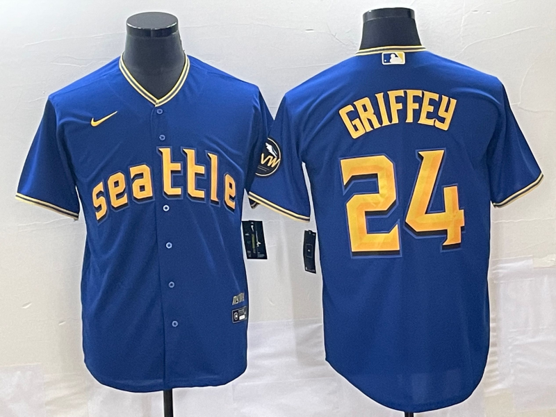 Men's Seattle Mariners Ken Griffey Jr. Royal 2023 City Connect Replica Jersey