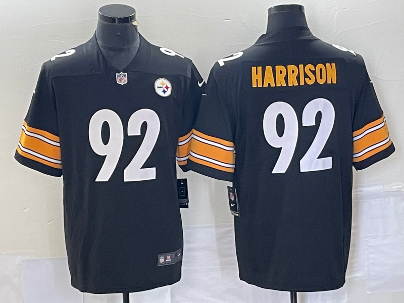 Men's Pittsburgh Steelers James Harrison Black Retired Game Jersey