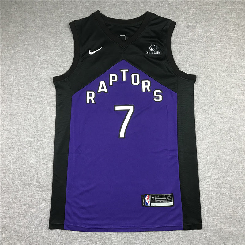 Men's Toronto Raptors Kyle Lowry Black/Purple 2020/21 Swingman Player Jersey