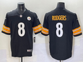 Men's Pittsburgh Steelers Aaron Rodgers Black Game Jersey