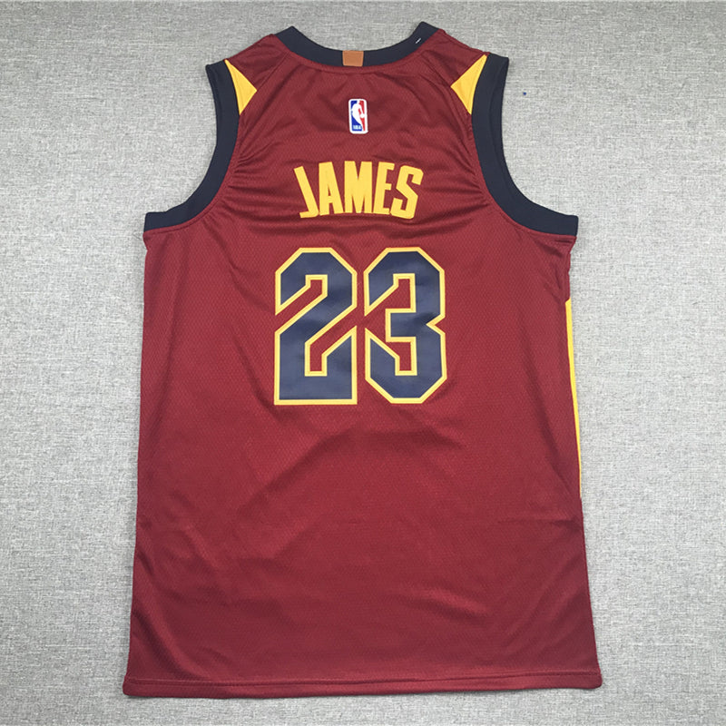 Men's Cleveland Cavaliers LeBron James Red Swingman Player Jersey