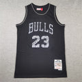 Men's Chicago Bulls Michael Jordan Black 1997/98 Hardwood Classics Authentic Jersey
