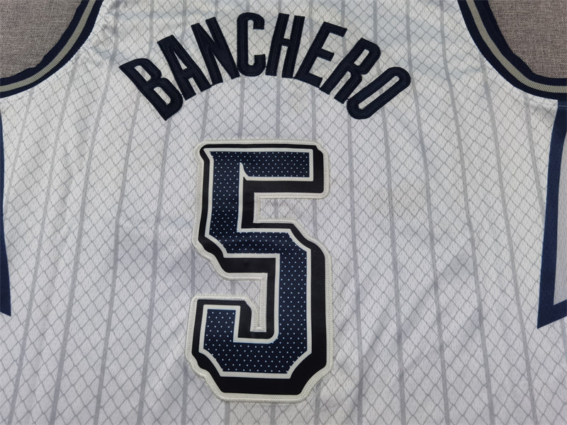 Men's Orlando Magic Paolo Banchero Silver 2024/25 Swingman Player Jersey - City Edition