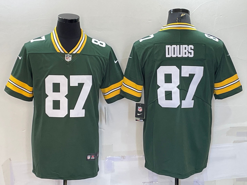Men's Green Bay Packers Romeo Doubs Green Game Jersey