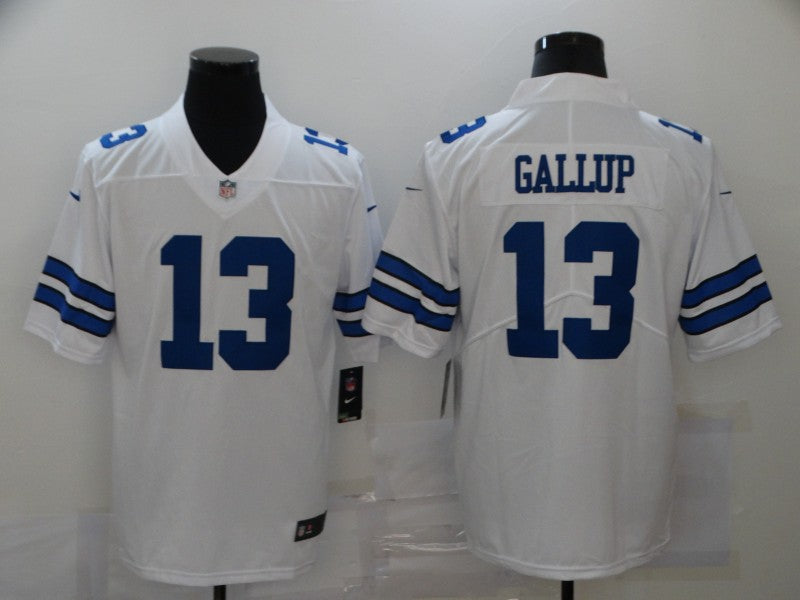 Men's Dallas Cowboys Michael Gallup White Game Player Jersey