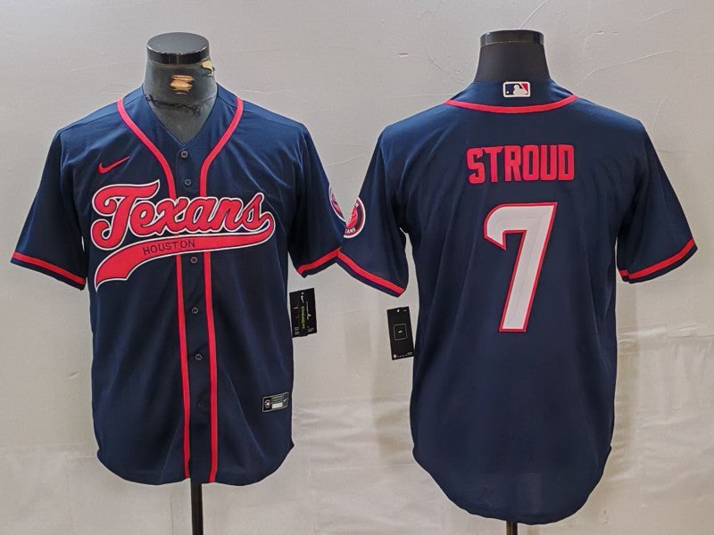 Men's Houston Texans C.J. Stroud Navy Player Jersey