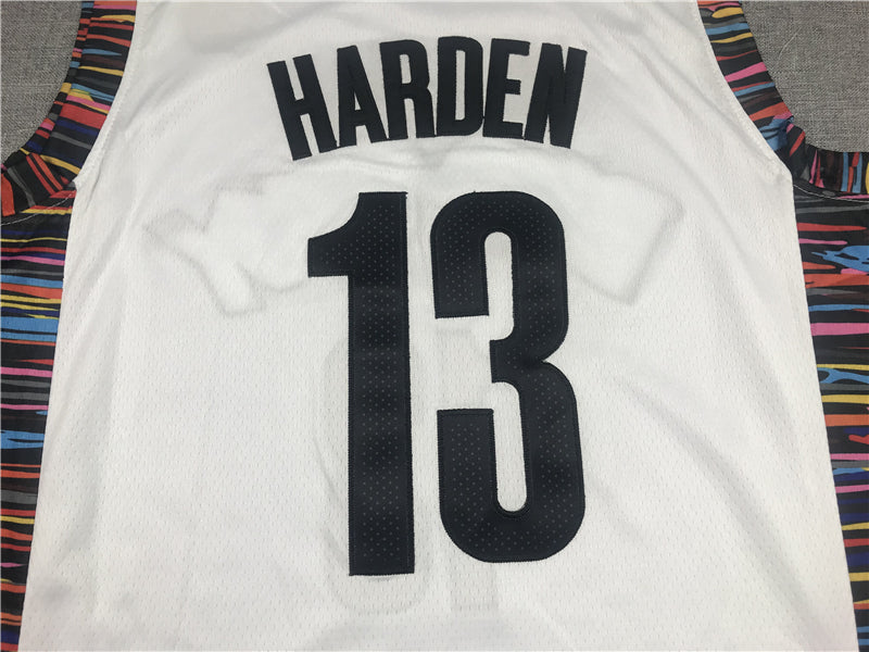 Men's Brooklyn Nets James Harden White Swingman Jersey - City Edition