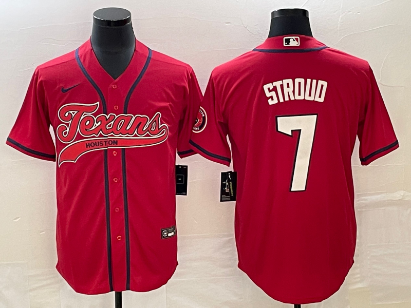 Men's Houston Texans C.J. Stroud Red Game Jersey Joint Edition