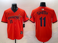 Men's Houston Astros Cam Smith Orange 2025 City Connect Limited Player Jersey