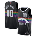 Men's Denver Nuggets Black 2025/26 City Edition Swingman Custom Jersey