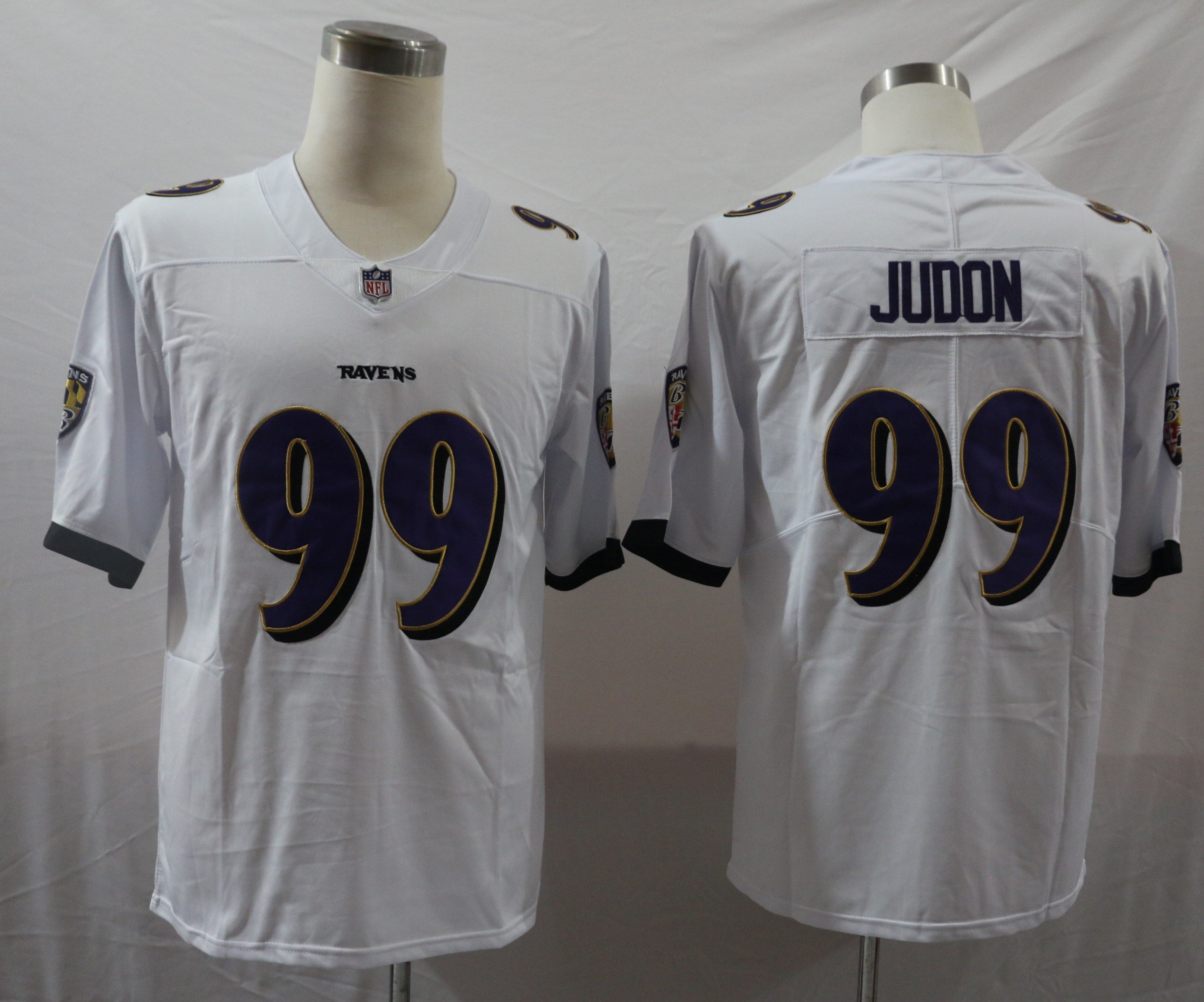 Men's Baltimore Ravens Matthew Judon White Game Jersey