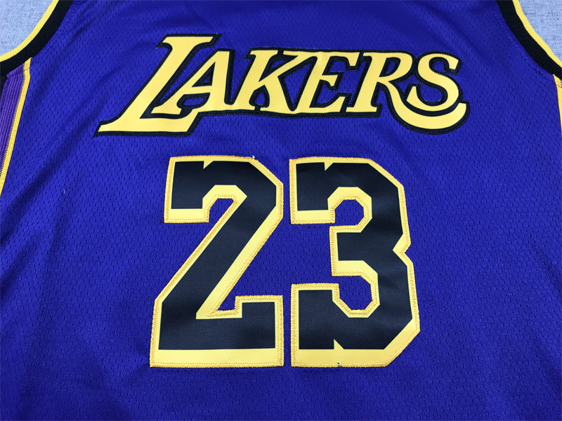 Men's Los Angeles Lakers LeBron James Purple Swingman Jersey - Statement Edition