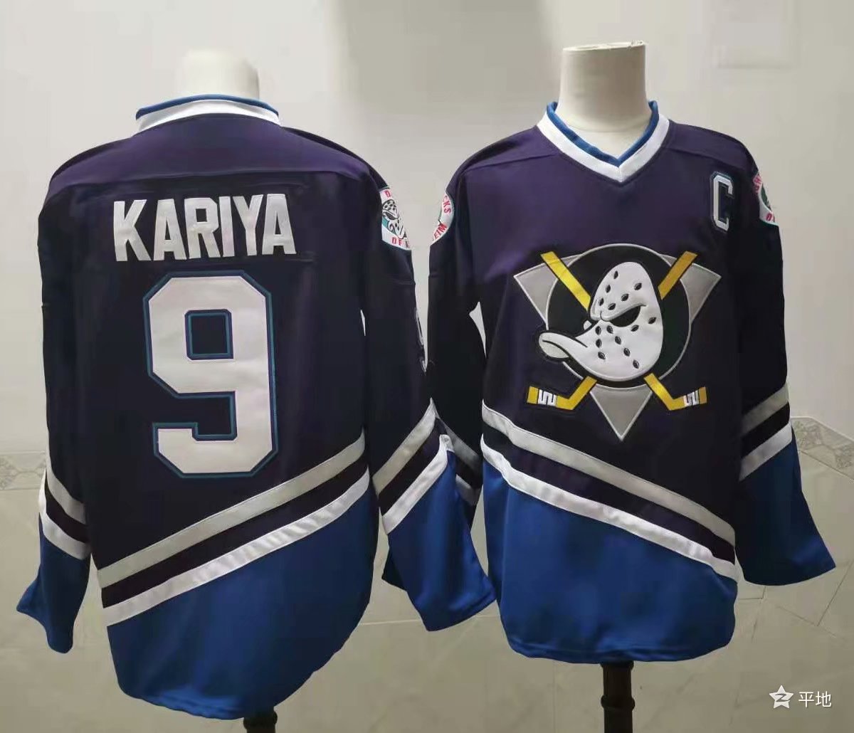Men's Anaheim Ducks Paul Kariya Navy Breakaway Jersey