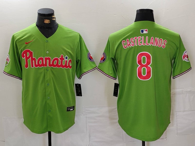 Men's Philadelphia Phillies Nick Castellanos Green Limited Player Jersey