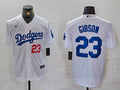 Men's Los Angeles Dodgers Kirk Gibson White Home Limited Player Jersey