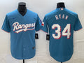 Men's Texas Rangers Nolan Ryan Light Blue Replica Player Jersey