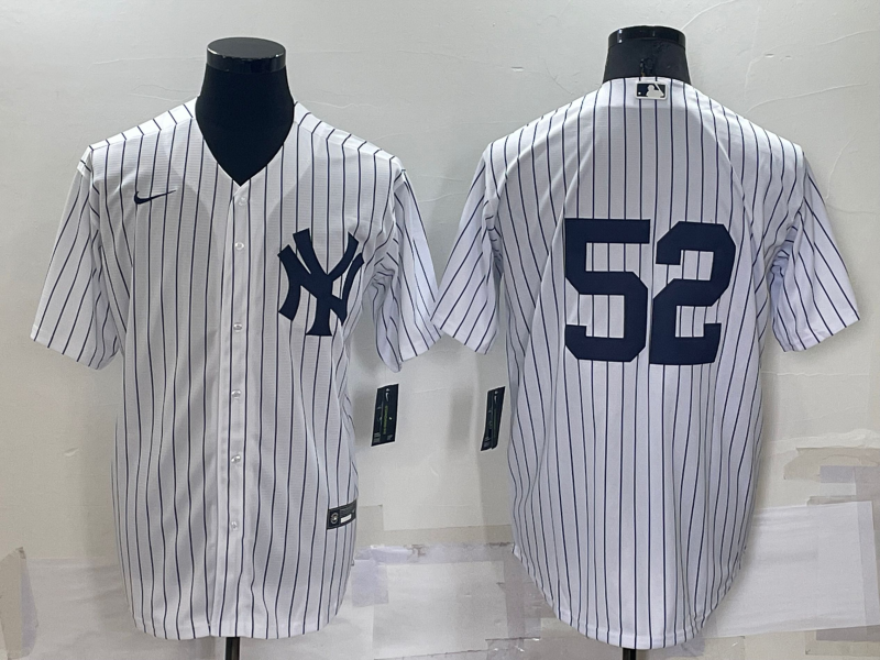 Men's New York Yankees CC Sabathia White Replica Player Name Jersey