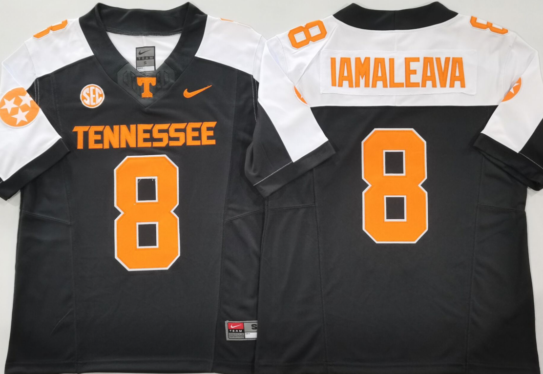 Men's Tennessee Volunteers Nico Iamaleava Black Player Jersey