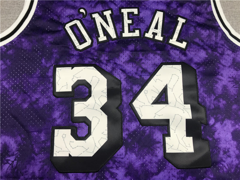 Men's Los Angeles Lakers Shaquille O'Neal Purple Galaxy Swingman Jersey