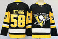 Men's Pittsburgh Penguins Kris Letang Fanatics Black Home Breakaway Jersey