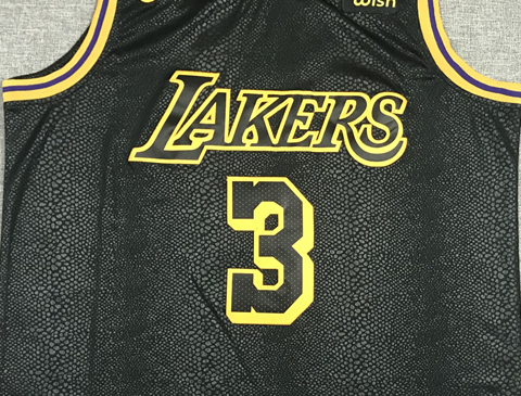 Men's Los Angeles Lakers Anthony Davis Black NBA Swingman Jersey