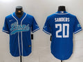 Men's Detroit Lions Barry Sanders Blue Player Jersey