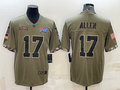 Men's Buffalo Bills Josh Allen Olive 2022 Salute To Service Limited Jersey