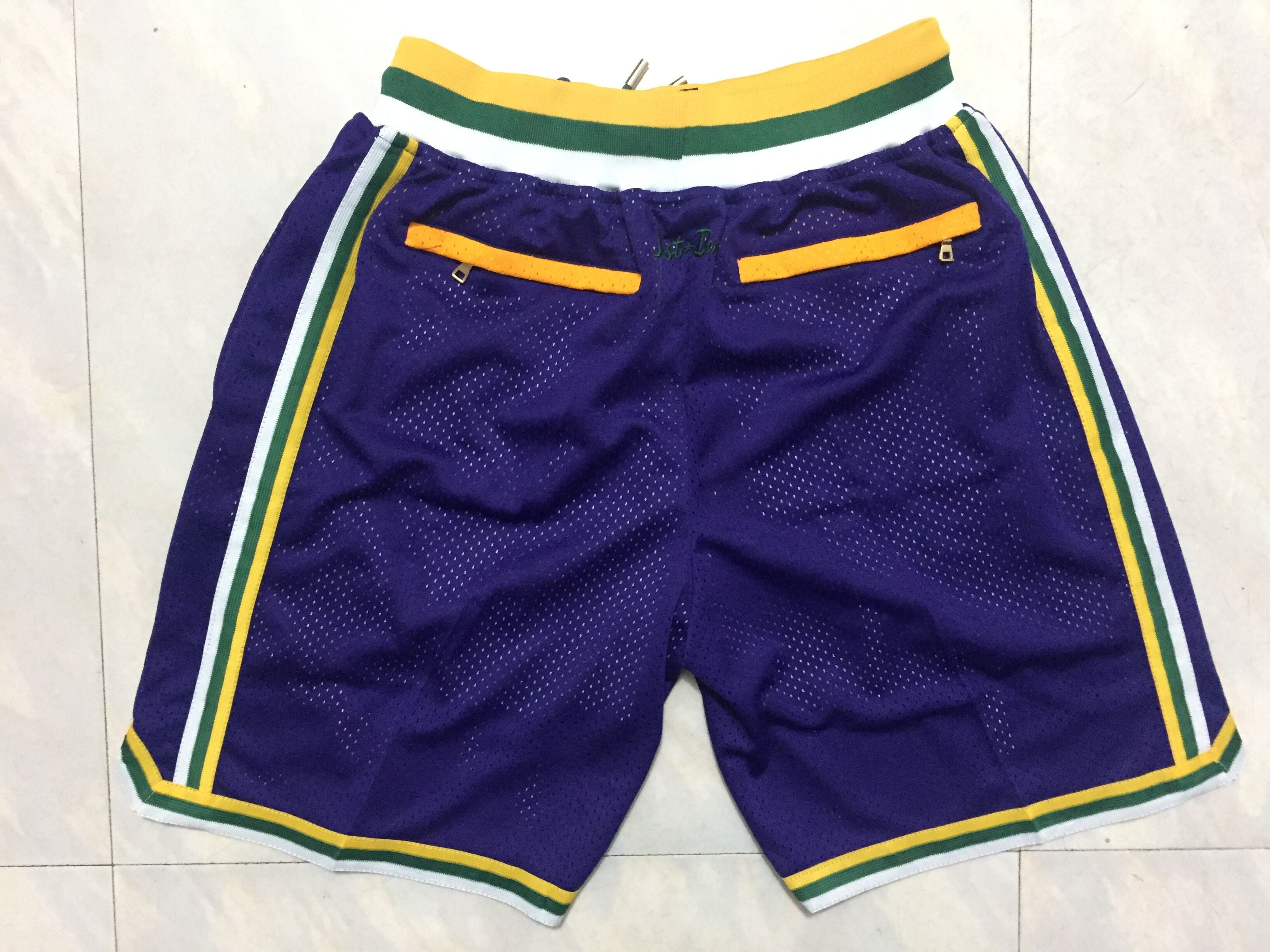 Men's Utah Jazz Purple Basketball Shorts