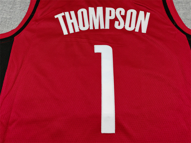 Men's Houston Rockets Amen Thompson Red Swingman Player Jersey - Icon Edition
