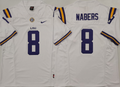 Men's LSU Tigers Malik Nabers White Game Jersey
