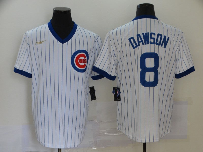Men's Chicago Cubs Andre Dawson White Replica Baseball Jersey