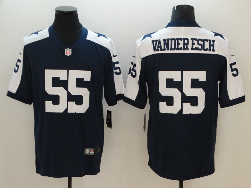Men's Dallas Cowboys Leighton Vander Esch Navy Alternate Fashion Game Jersey