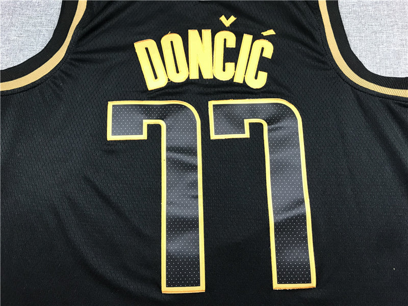 Men's Dallas Mavericks Luka Doncic NBA Black Swingman Jersey