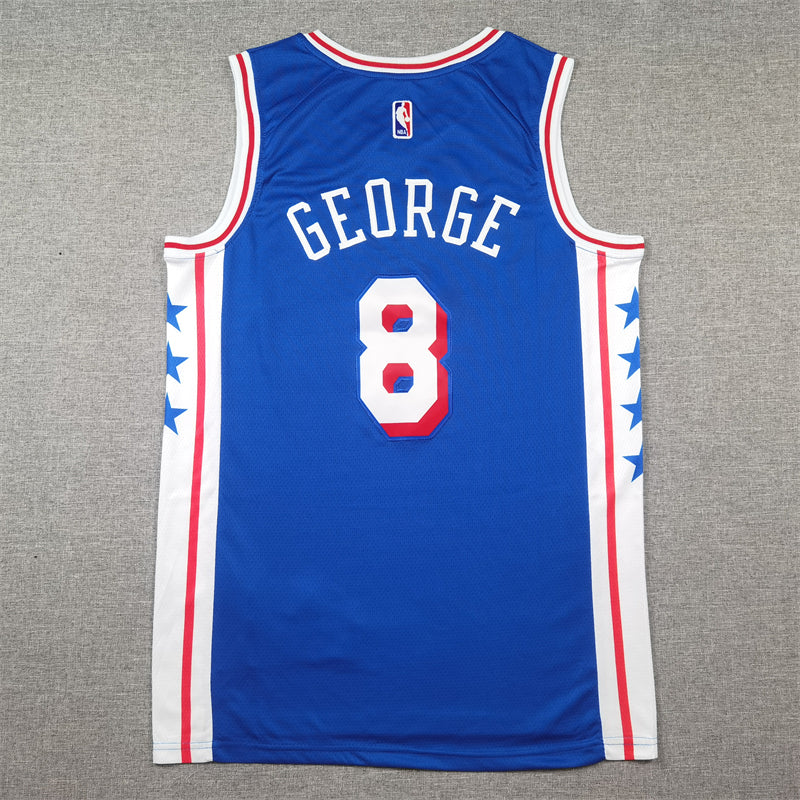 Men's Philadelphia 76ers Paul George Royal Swingman Jersey - Icon Edition
