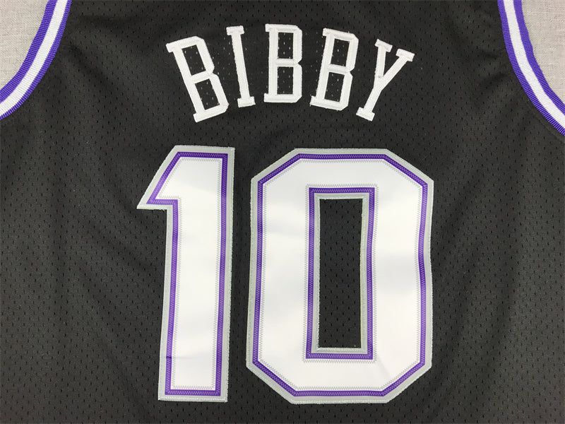 Men's Sacramento Kings Domantas Sabonis Black Hardwood Classics Swingman Jersey