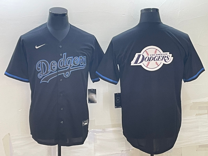 Men's Los Angeles Dodgers Replica Baseball Jersey Black