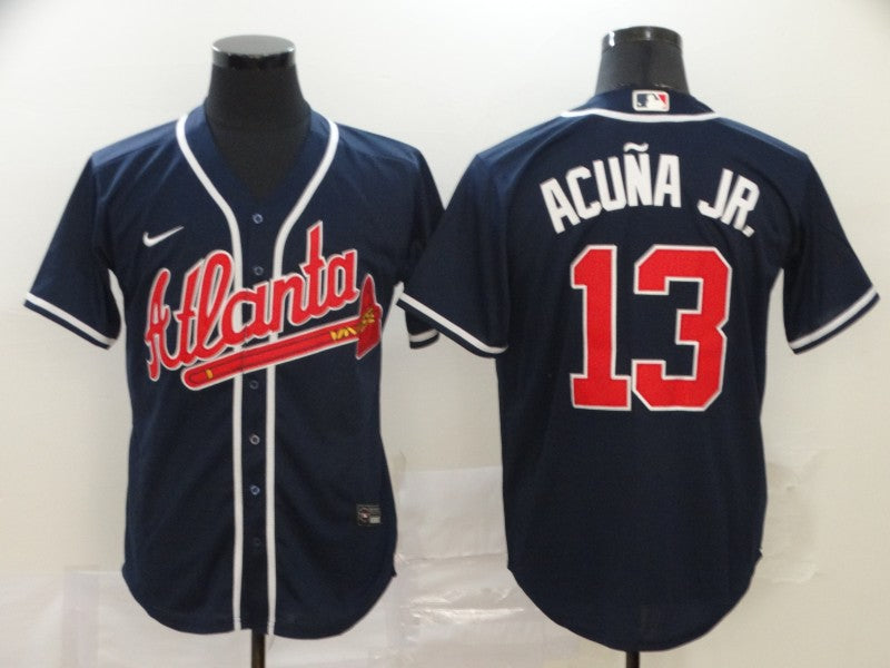 New Men's Atlanta Braves Ronald Acuna Jr. Jersey Blue