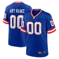 Men's New York Giants Royal Classic Custom Game Jersey