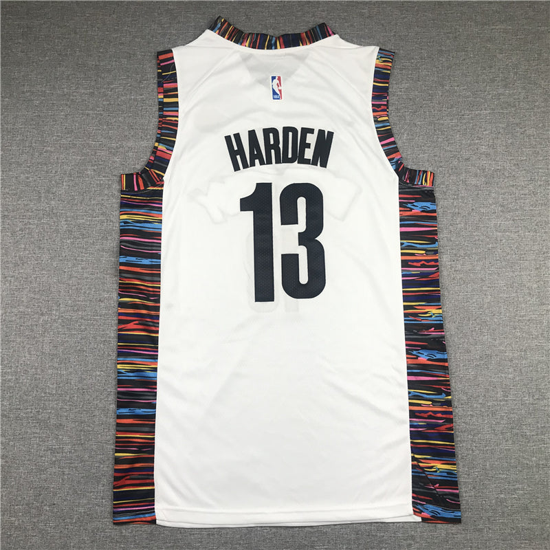Men's Brooklyn Nets James Harden White Swingman Jersey - City Edition
