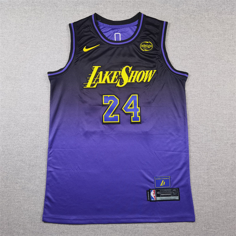 Men's Los Angeles Lakers Kobe Bryant Purple 2024/25 Swingman Jersey - City Edition