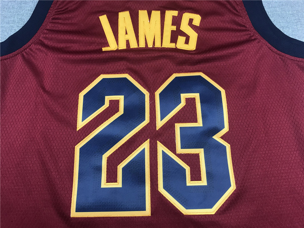 Men's Cleveland Cavaliers LeBron James Red Swingman Player Jersey