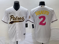 Men's San Diego Padres Xander Bogaerts White Replica Player Jersey Joint Edition