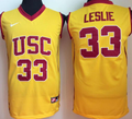 Men's USC Trojans Lisa Leslie Yellow Player Game Jersey