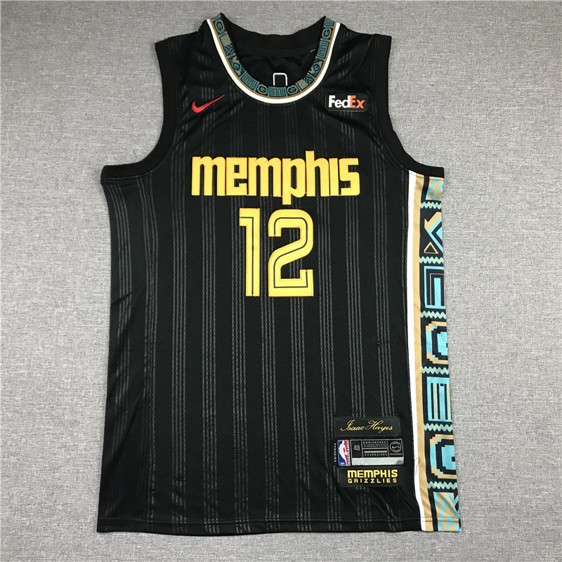 Men's Memphis Grizzlies Ja Morant Black 2020/21 Swingman Jersey - City Edition