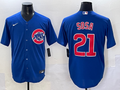 Men's Chicago Cubs Sammy Sosa Blue Replica Baseball Jersey