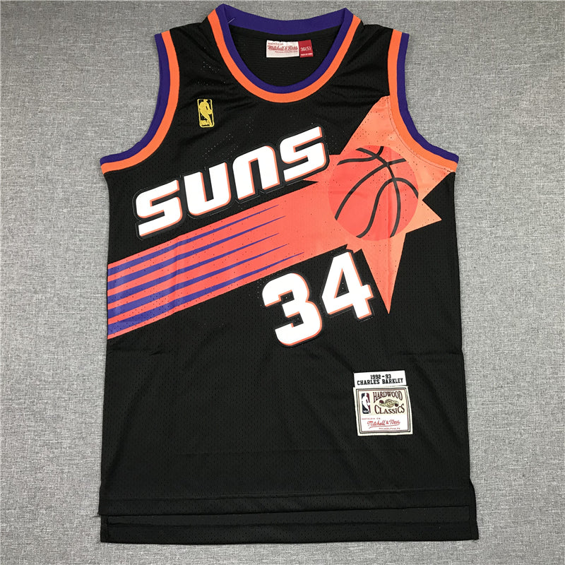 Men's Phoenix Suns Charles Barkley Black 1992-93 Swingman Jersey
