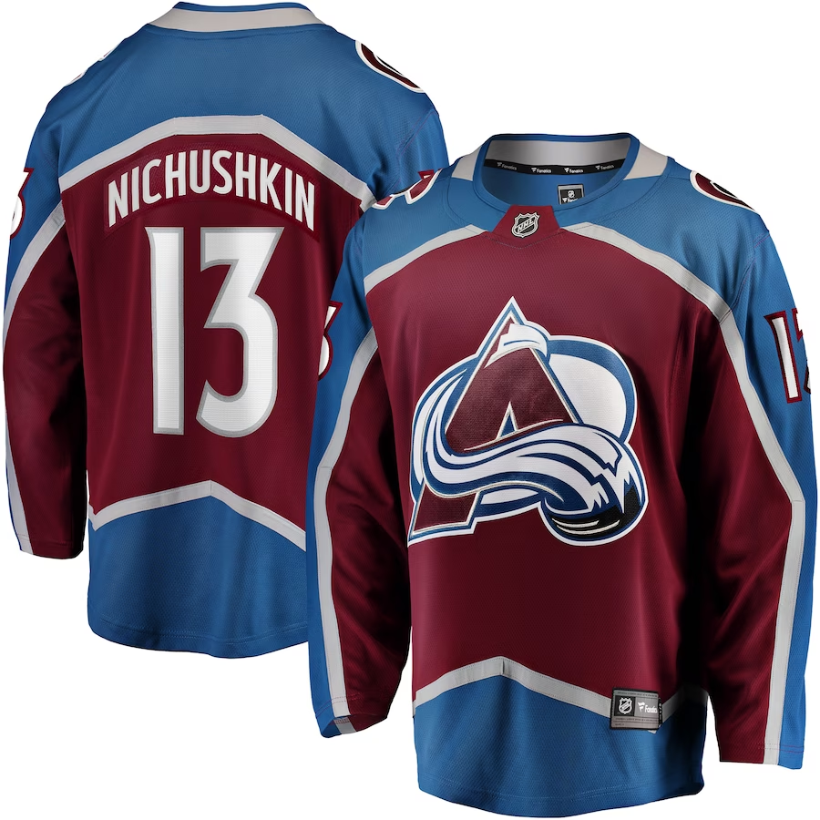 Men's Colorado Avalanche Valeri Nichushkin Burgundy Breakaway Player Jersey